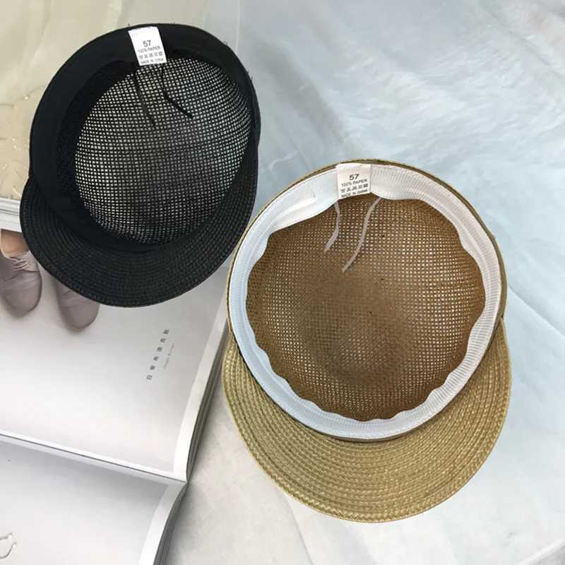 2021 New Summer Wen Equestrian Dey Hats Outdoors Ladies Visor Sun Hats Large Brim Straw Hat with Bow Summer Hat BeachC250407