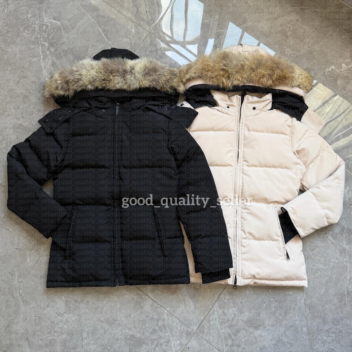 Canada Down Jacket Designer Womens Puffer Jackets Winter Parka Coat Real Wolf Fur Outdoor Wyndham Windbreaker Outerwear Removable Hooded whitegoosejacket XS-2XL