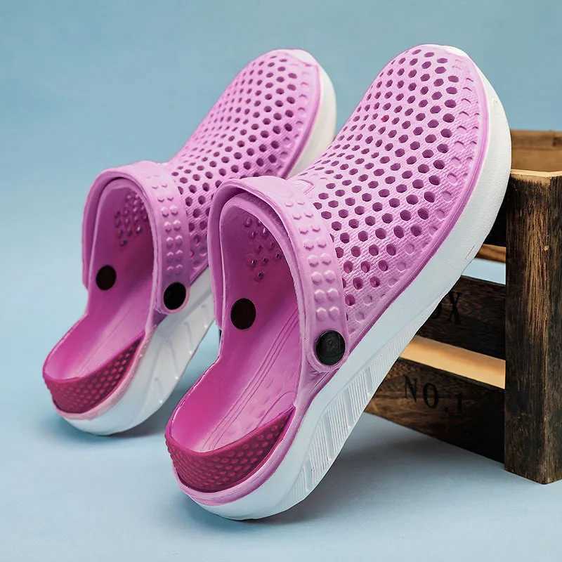 New Arrival Wading Shoes couple vacation casual beach shoes hole shoes for men and women summer light birds nest sandals T250407