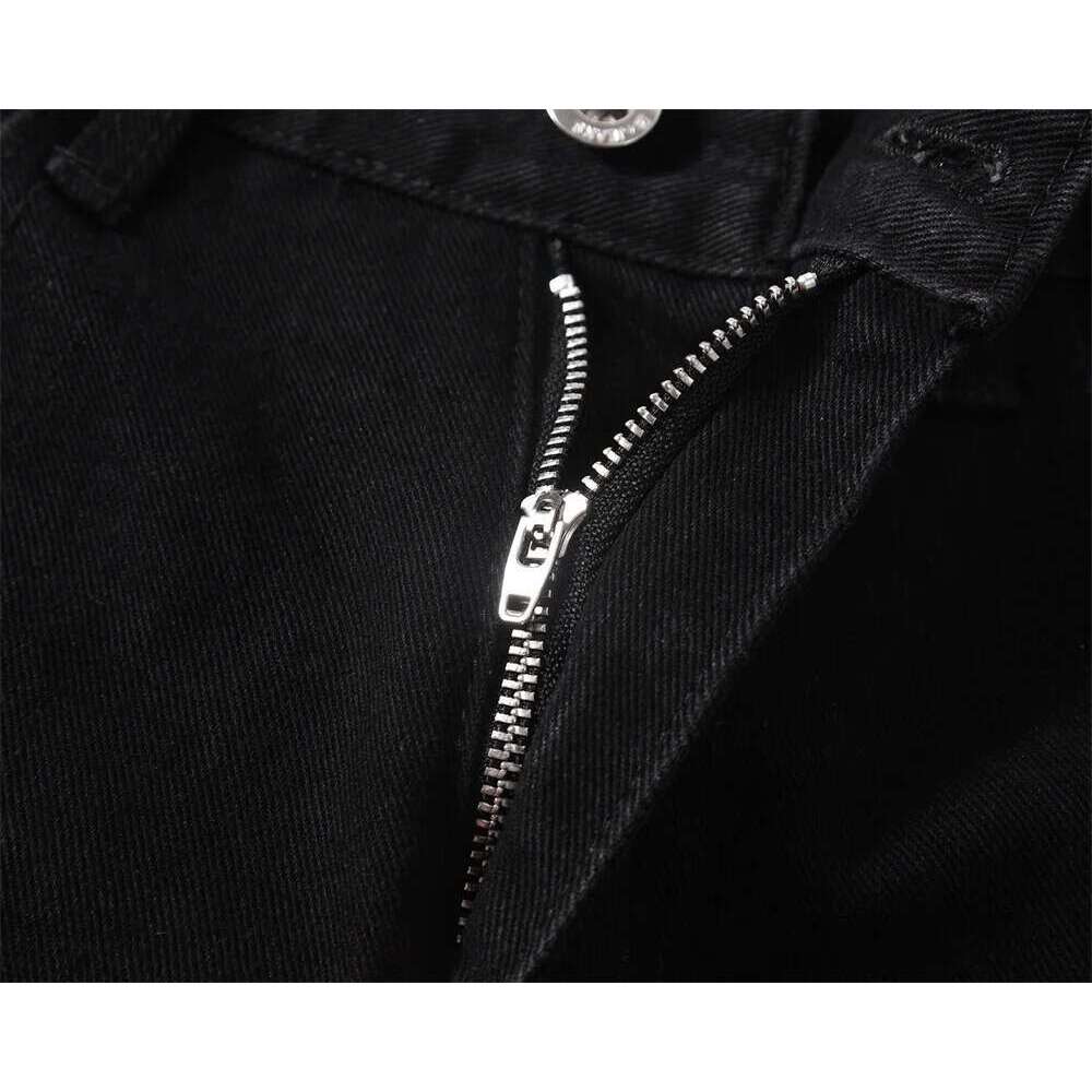 Solid Color Flared Mens High Street Casual Hip Hop Denim Pants Men Trousers