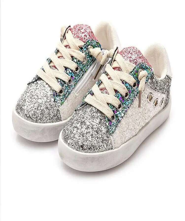 Xiaobai 2025 Four Seasons New Youth Boys Colorful Glitter Sports Single Casual Board Shoes Designer Trendy Casual Shoes1