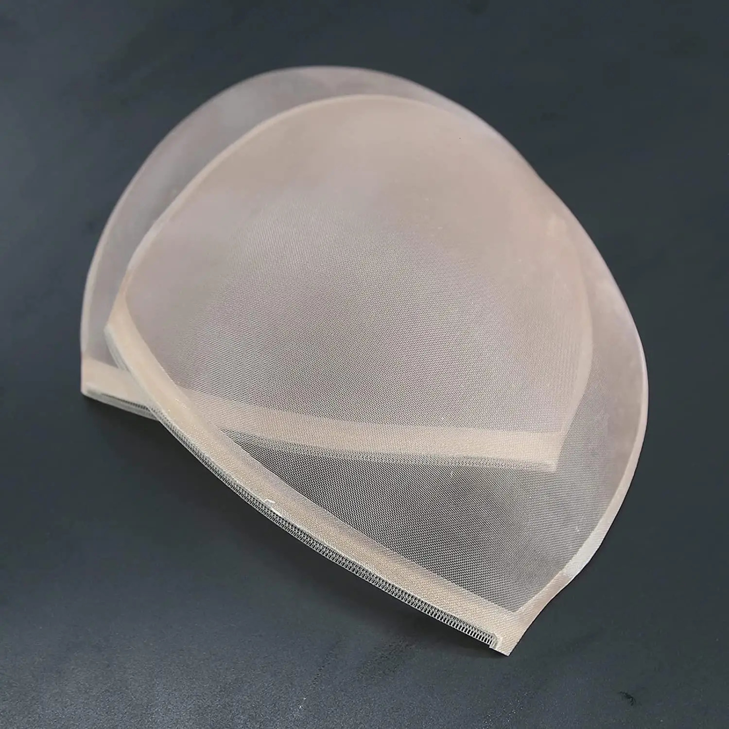 5 pieces of single bottom used for making wig caps Swiss lace used for hair top accessories closed bottom mesh 6x6 single bottom mesh transparent high