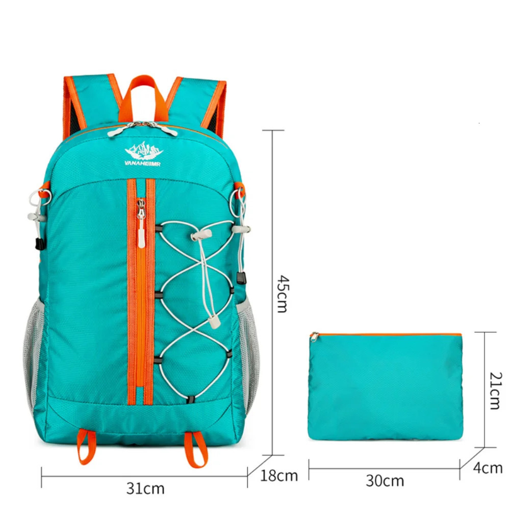Mens Mountain Riding Backpack Ultra-light Multi-functional Leisure Foldable Backpack Large Capacity Travel Bag 250407