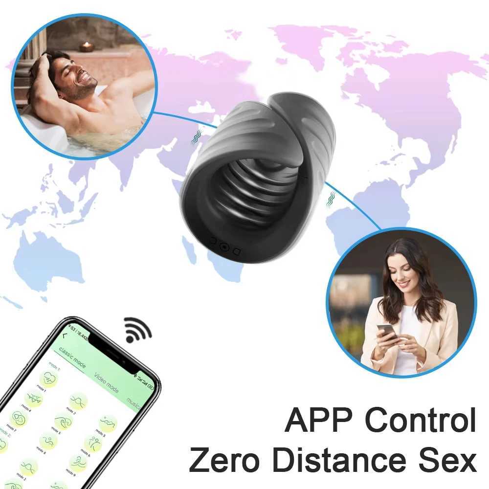 Penis Training vibrator Penis Glans app Bluetooth male masturbator Glans stimulator massager vibrator sex toyXJ250408