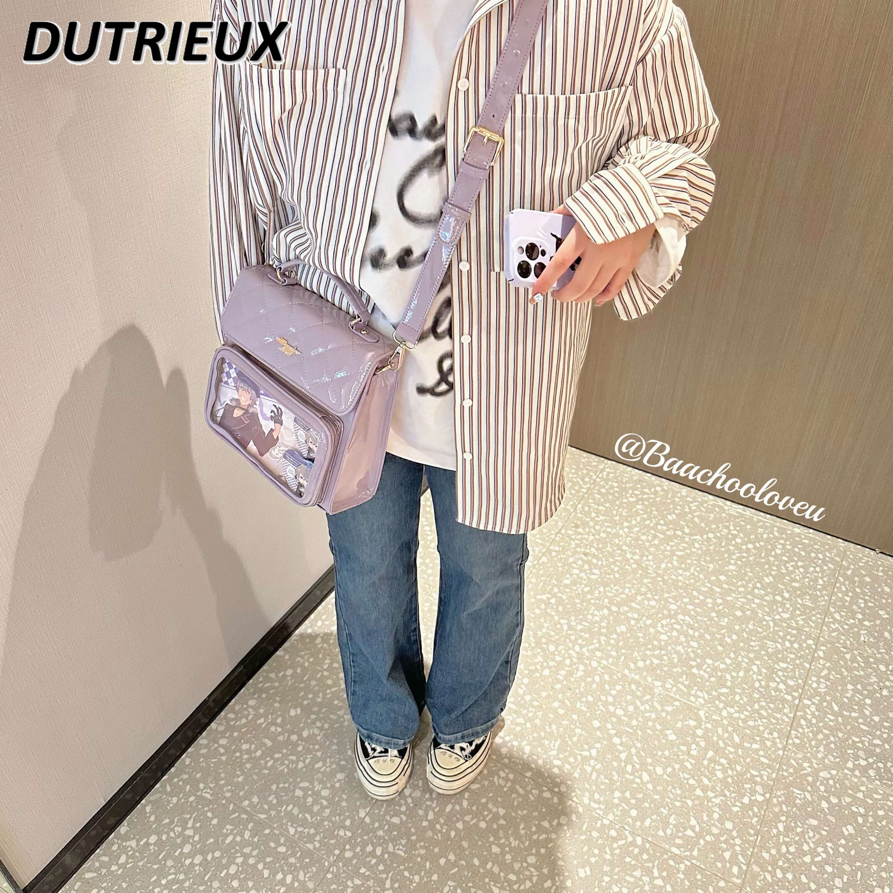 Leather Small Square Pain Bag Shoulder Crossbody Exquisite Commute Sweet And Cute Fashion Casual Women's Handbags