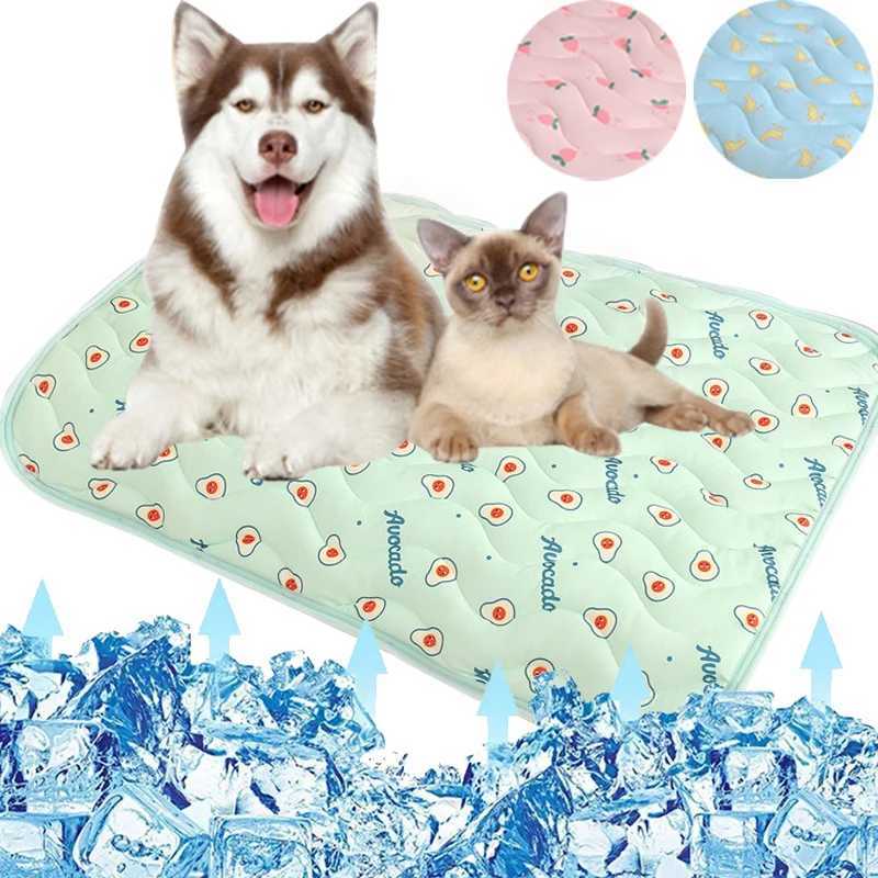 Pet Dog Mat Cooling Summer Mat Dog Mat Cat Carpet Sofa Breathable Dog Bed Summer Washable Small Medium Large Dog Y250407