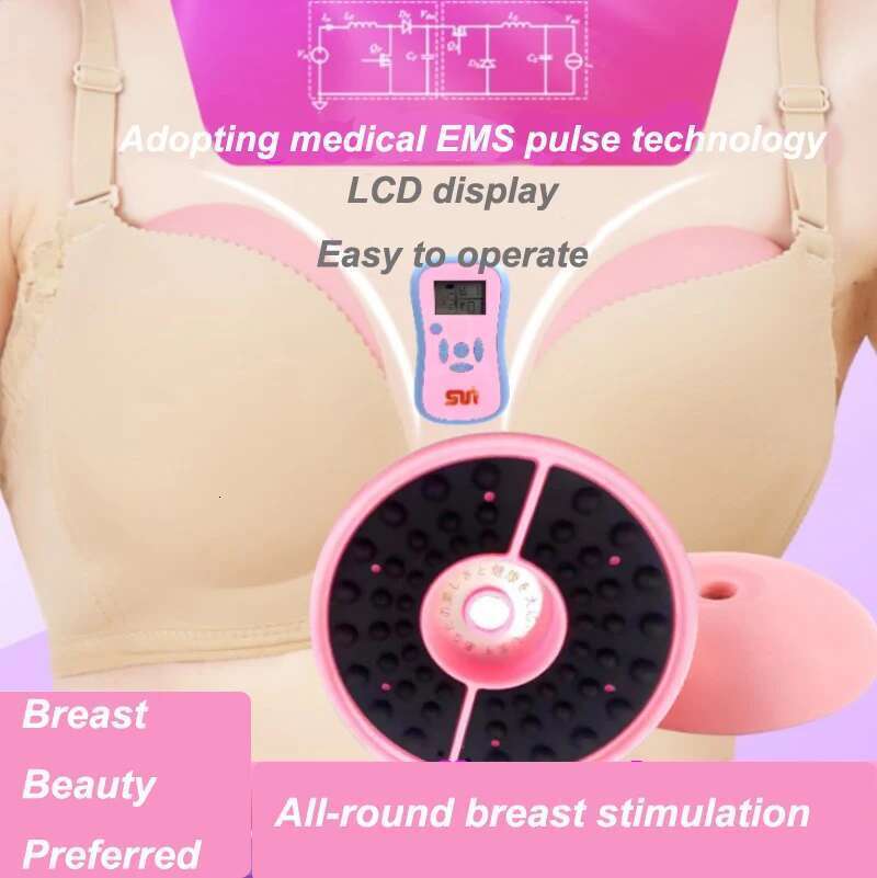 Massage Enhancement Device Lift Cup Dredge Breast Nodules Micro-Current Chest Massager
