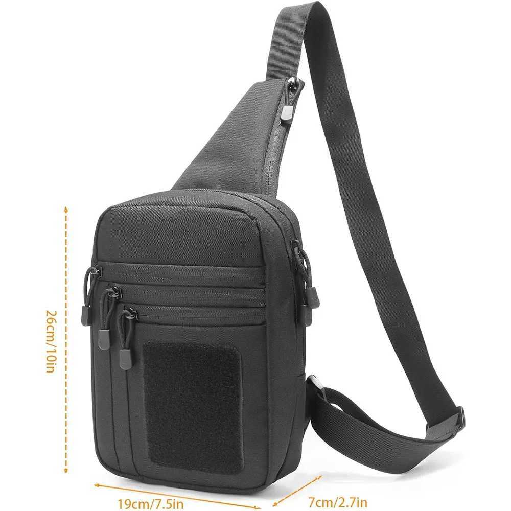 Outdoor Hunting Tactical Shoulder Bag Concealed Carrying Pistol Stand Multi functional Waterproof Cross body Chest Bag Gun Sling Bag Z250407