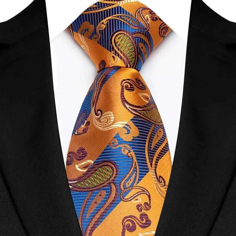 New Mens Classic Paisley Tie Luxury Floral 8cm Jacquard Neck Tie Necktie For Men Business Wedding Party Daily Wear Accessory X250407