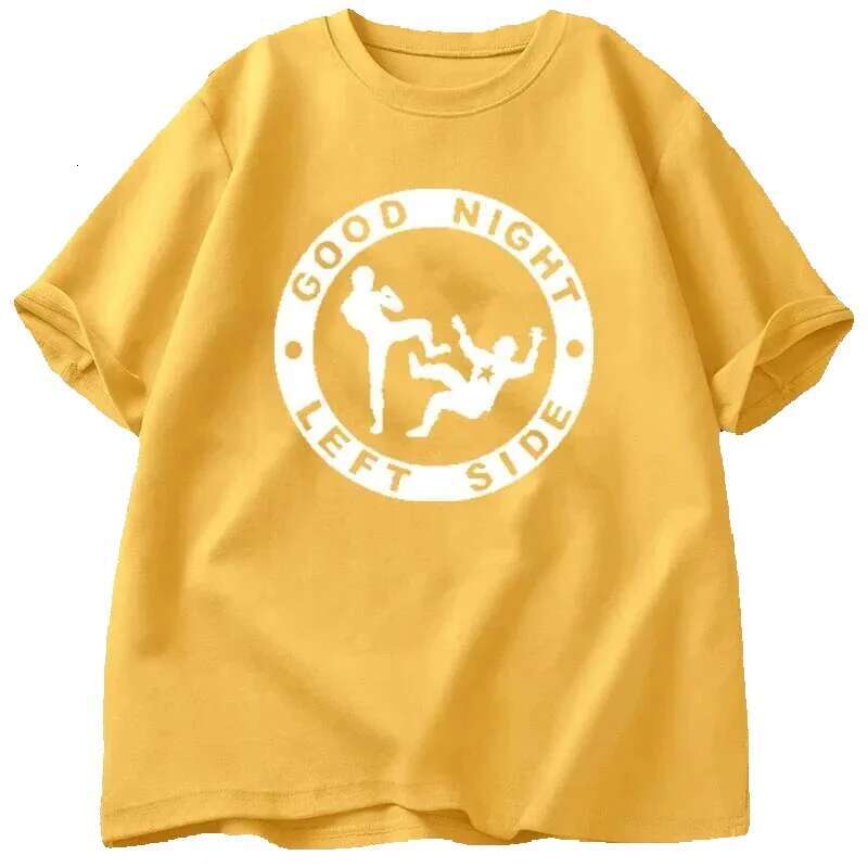Men's women's short sleeved round neck ISIE T-shirts, economical interesting graphics, casual and fashionable, goodnight store side wear