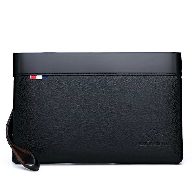 Fashion Business Style Mens Handbag Clutch Bag Soft PU Leather Male Waist Pack Bag Elegant Leisure Stylish Hand bag Men Pouch H251107