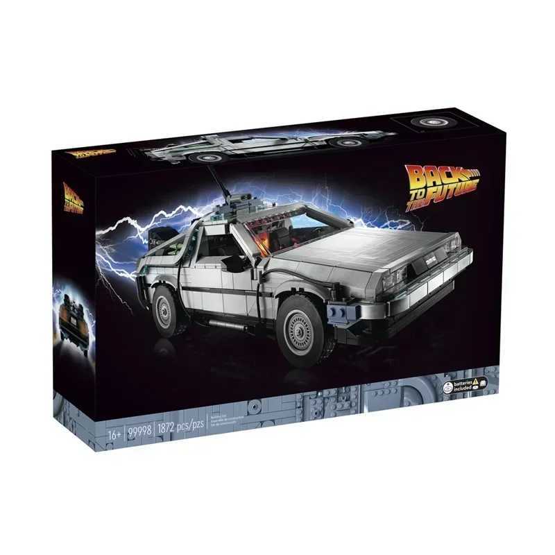 10300 DeLorean Back to Future Time DMC-12 Machine Sports Car Building Blocks Suitable for Childrens Christmas Toy Set W250408