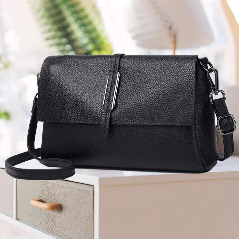 Genuine Crossbody Bag For Women's Versatile Commuting, Cowhide Shoulder Bag, High-Quality Soft Leather Small Handbag