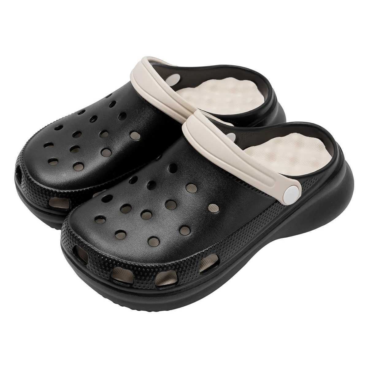 New Arrival Summer womens hole shoes EVA anti slip indoor slider comfortable and breathable outdoor slider T250407