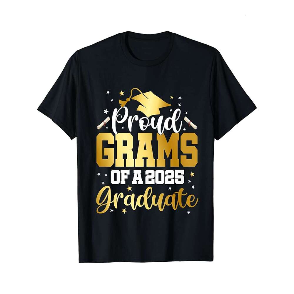 Designer T shirt Graduation Senior Class of 2025 USA Flag Color Proud Dad Mom - 220g Tshits