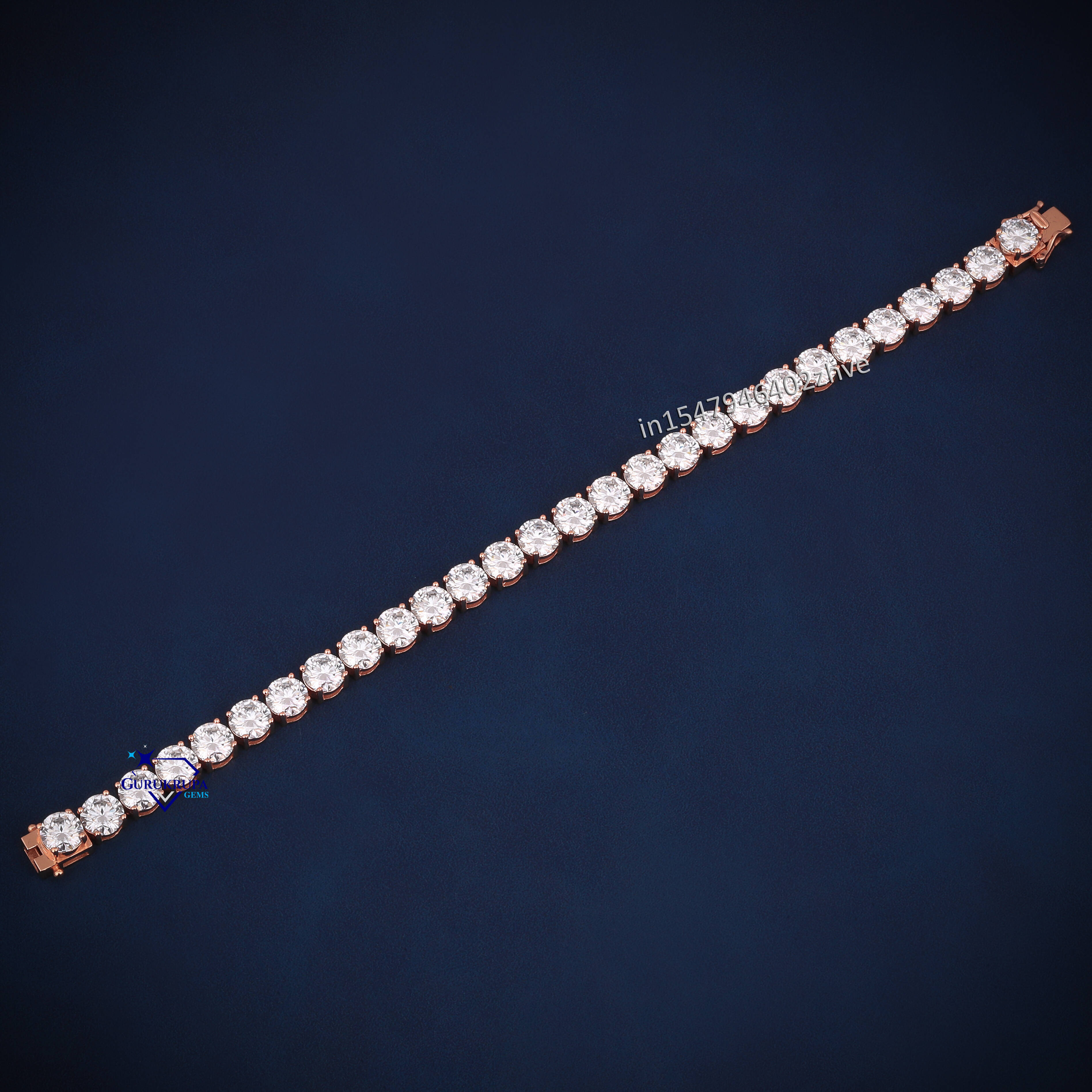 High Quality Iced Out 925 Sterling Silver Round Cut Moissanite Diamond VVS Clarity Tennis Bracelet Custom Design Women Jewelry