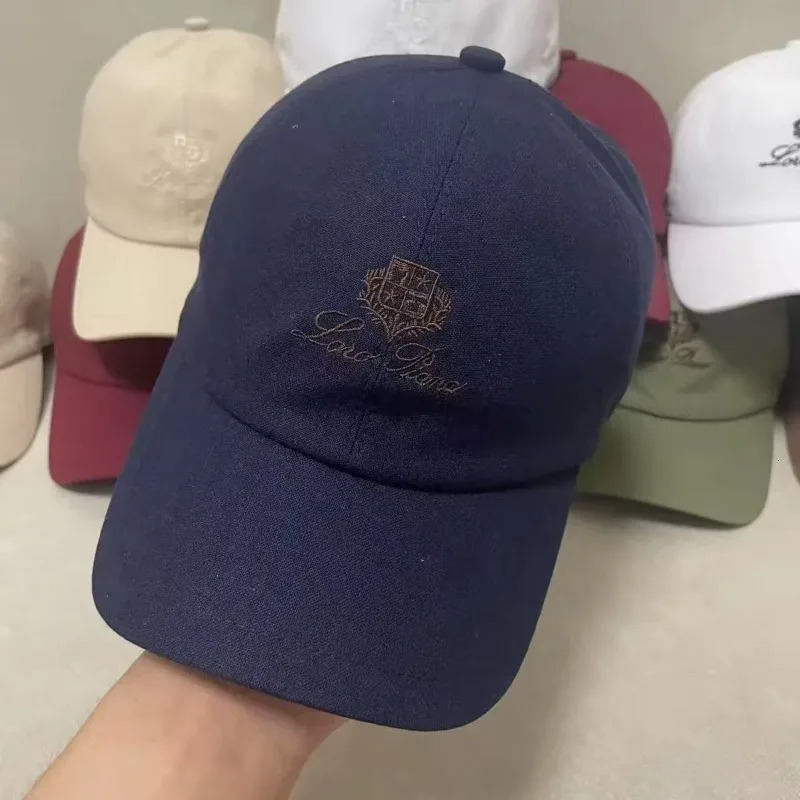 2025 Mens and Womens Linen Breathable Duckbill Cap Casual Versatile Embroidered Baseball 251103