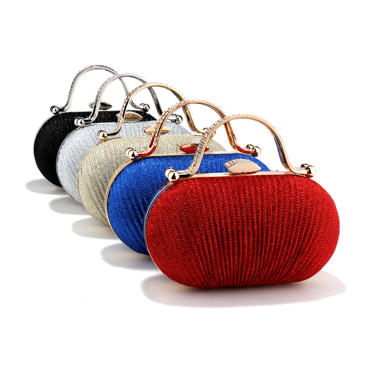 Sparkling and charming evening bag mini rhinestone decoration box shaped dinner bag party for women dinner party dance party 250402