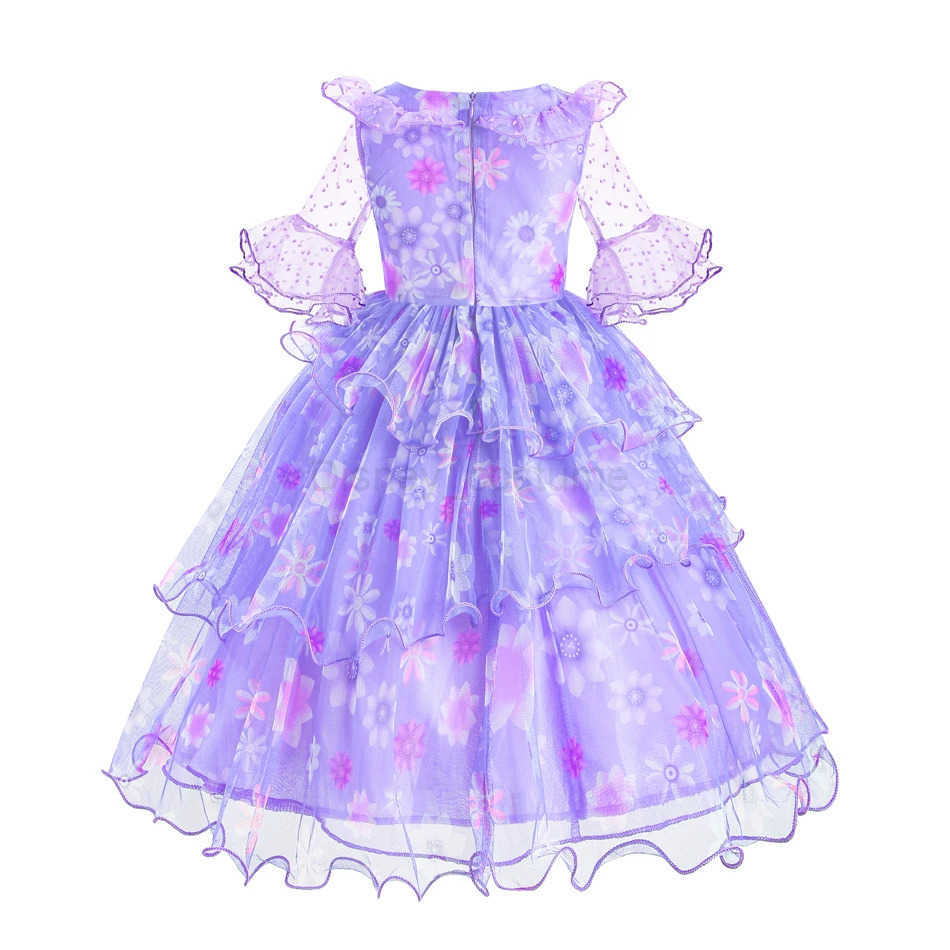 Disney Encanto costume cosplay princess dress Isabella Charm Girls Carnival Christmas Party Mirabel dress X250408