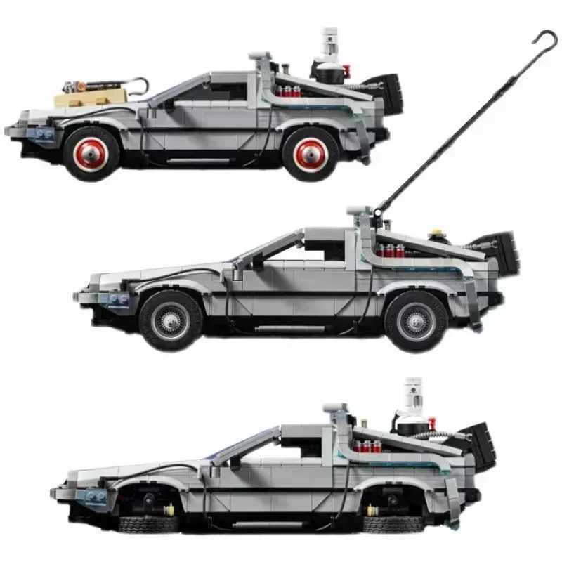 10300 DeLorean Back to Future Time DMC-12 Machine Sports Car Building Blocks Suitable for Childrens Christmas Toy Set W250408