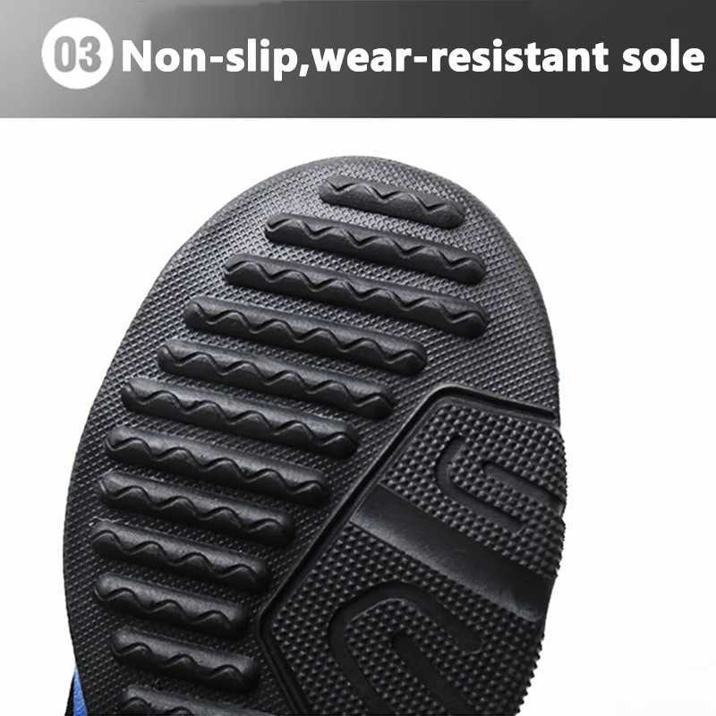 Childrens fashionable sports shoes boys mesh breathable sports shoes lightweight childrens school walking shoes W250407