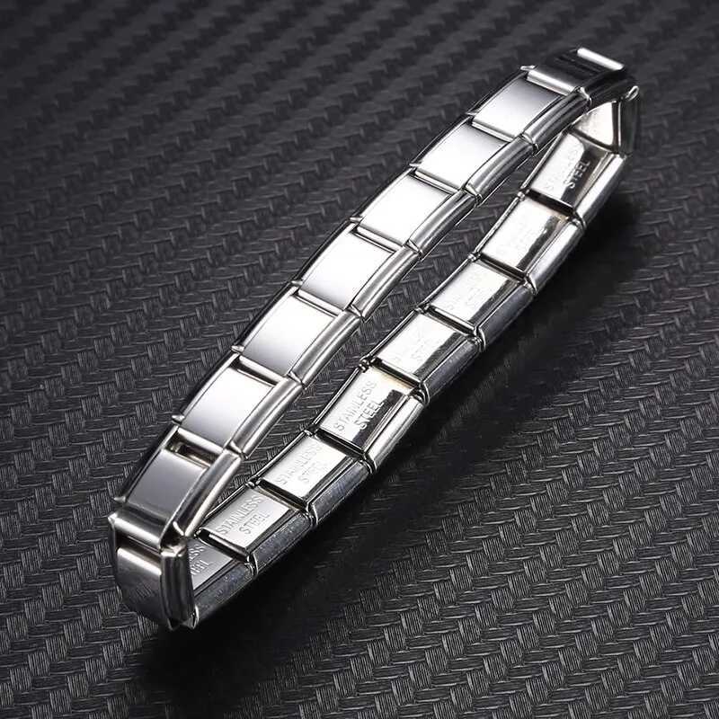 9 mm Wide Stainl Steel Bracelets Simple Tren Style Daily Wear Silver-Color Charm Bracelet For Wen On Party Unisex StyleC250408