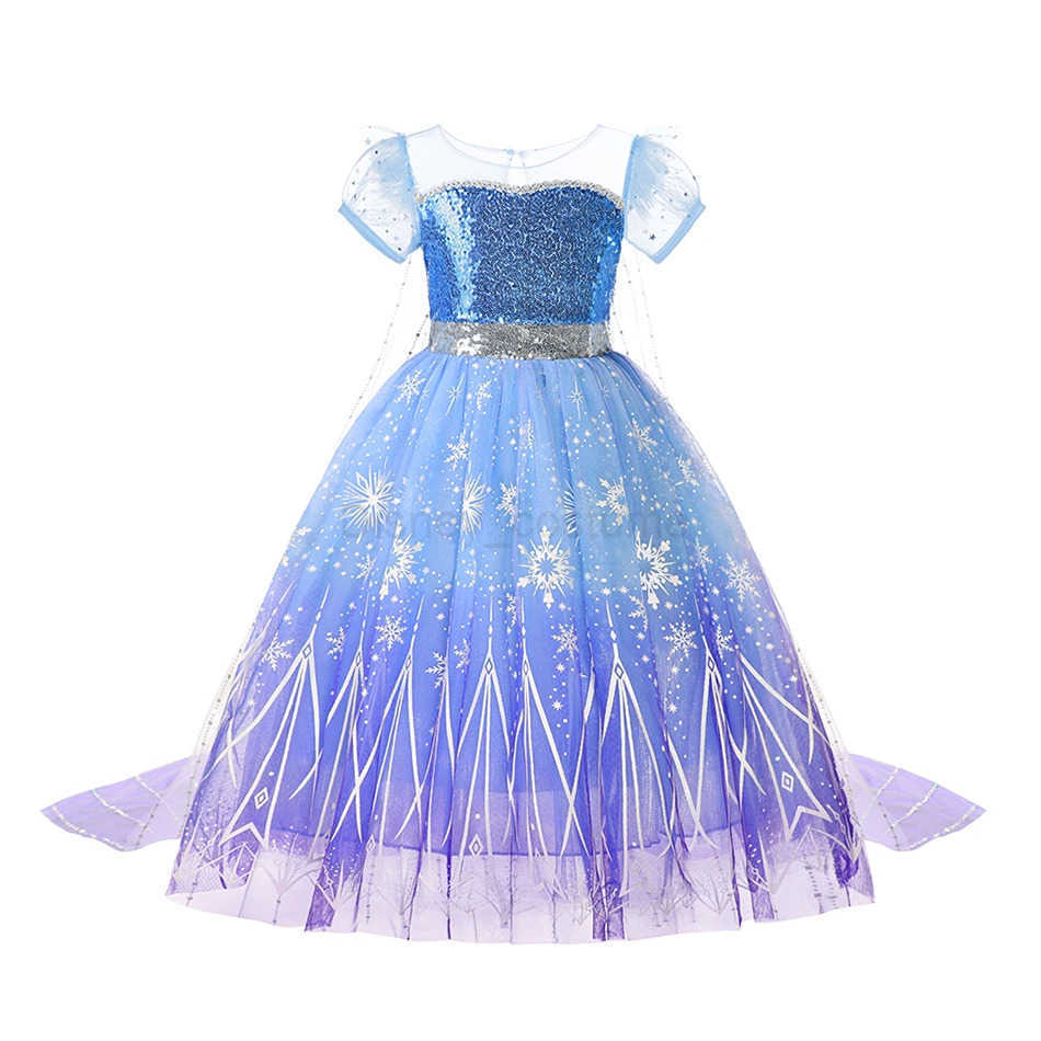 Disney Elsa Girl Princess Dress LED Illuminates Childrens Halloween Carnival Girls Birthday Elsa Princess Luminous Vest X250408