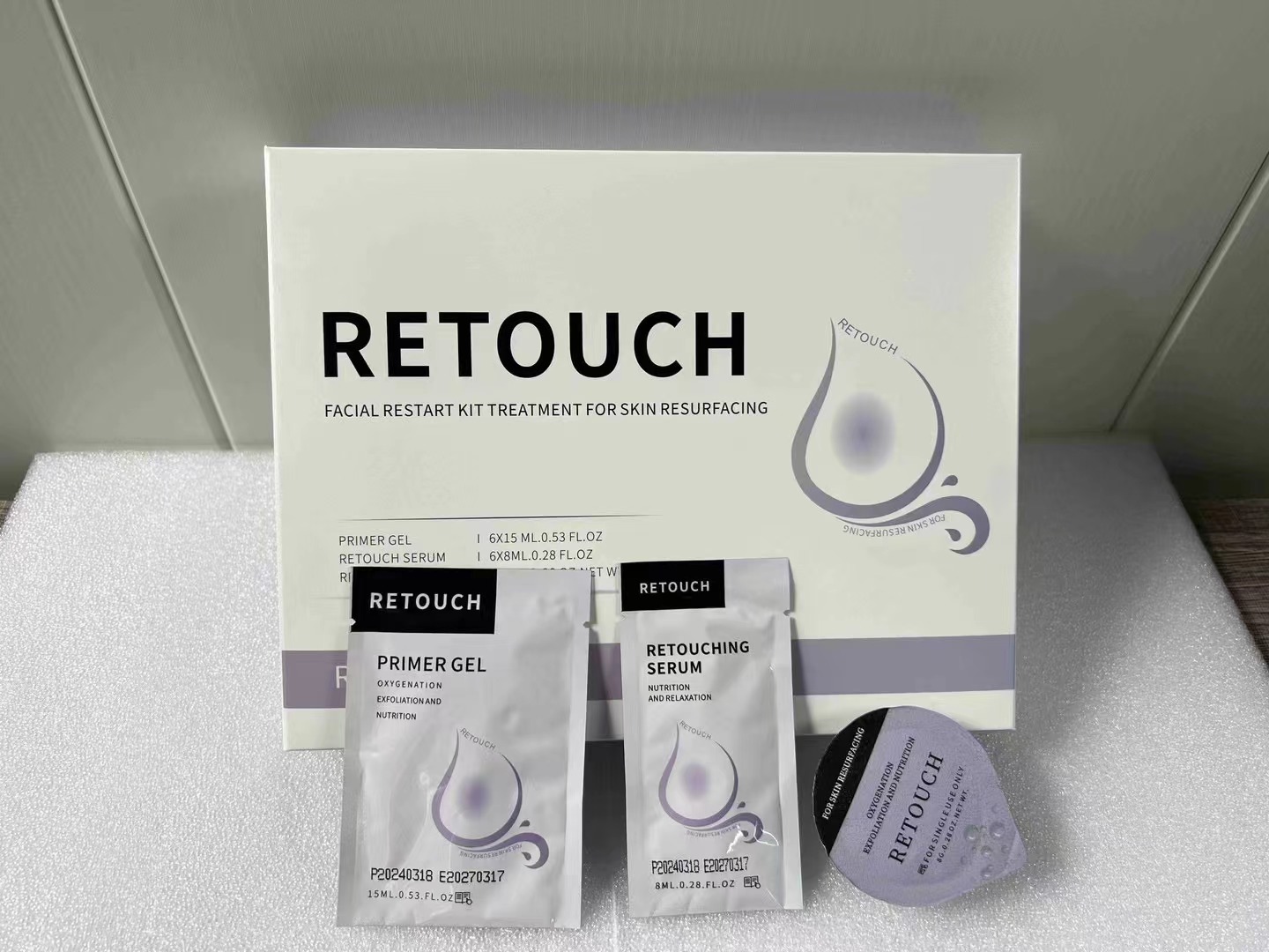 2025 7 flavors Newest HYDRATE DETOX GLAM Oxygen Pods Capsule Serum Bubble Facial Kit For 3 in 1 Oxygen Facial Machine