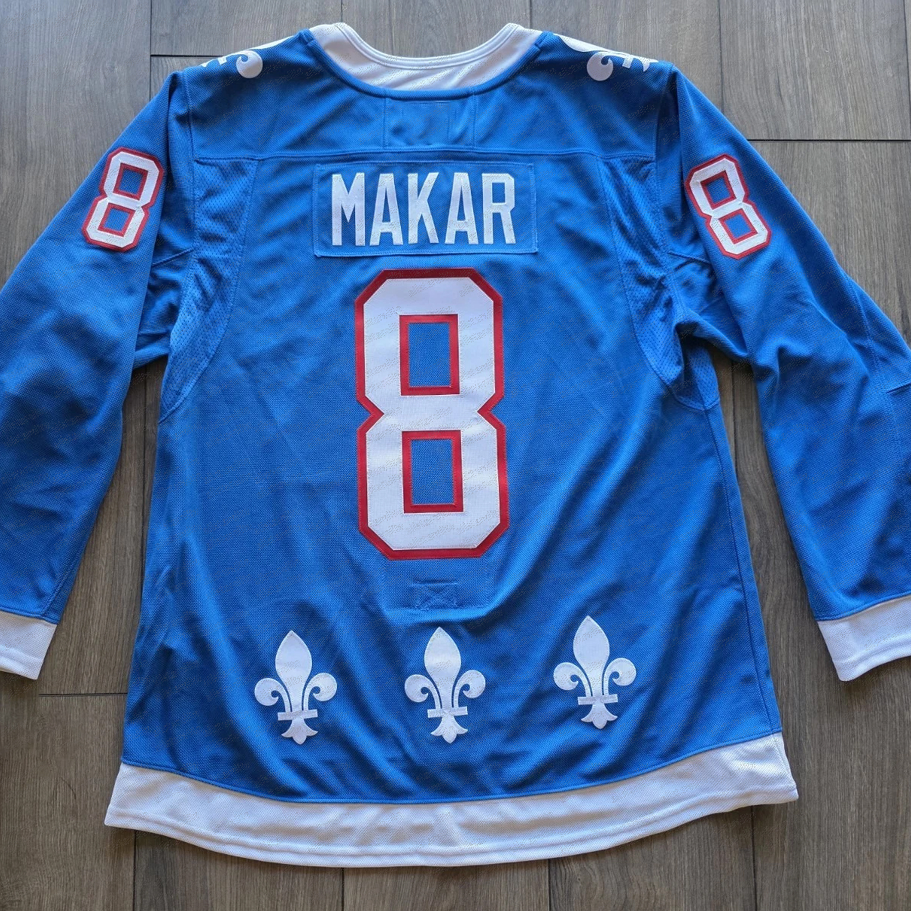 Custom Cale Makar Nathan MacKinnon Hockey Jersey Embroidery Number Name Kelly Mens Womens Youth Stitch