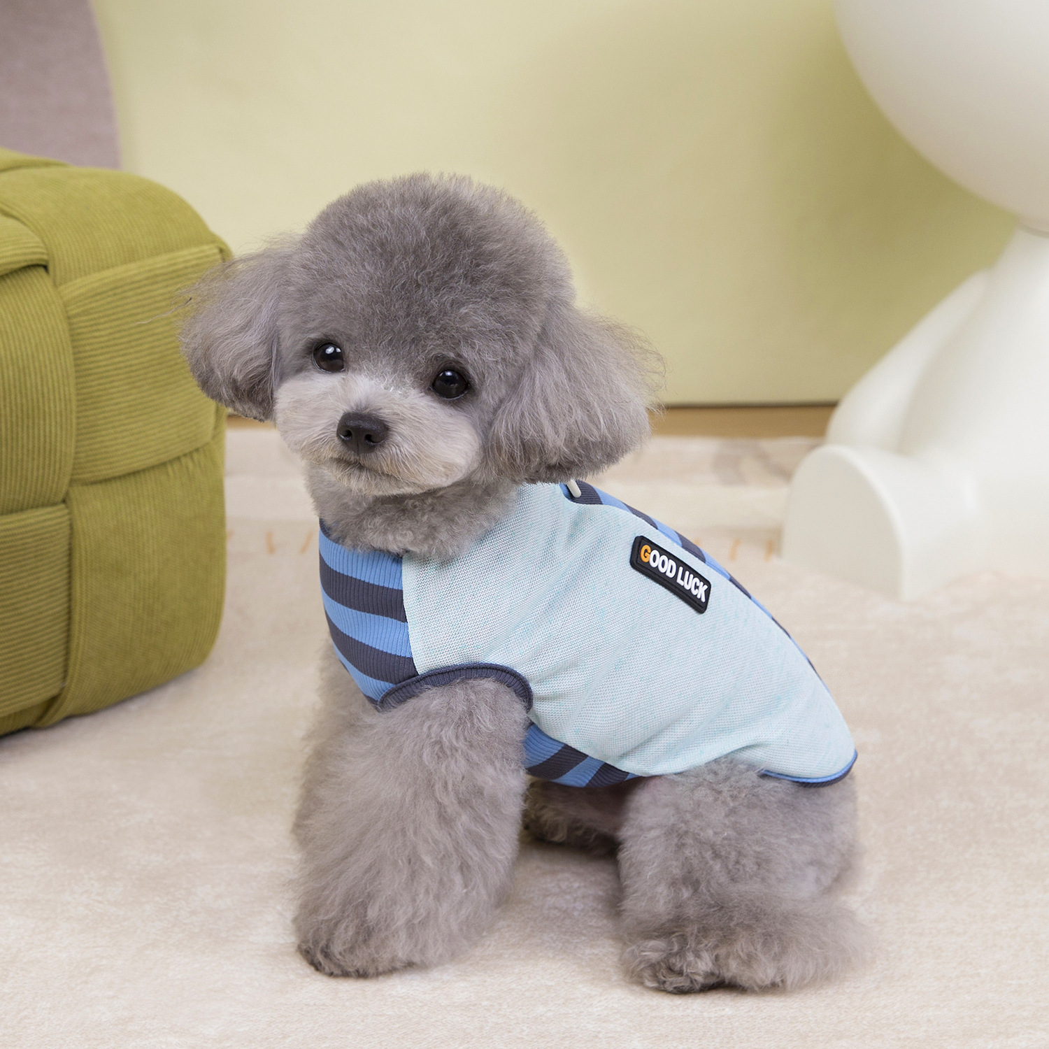 Leisure 3Pack Dog Shirt Vest Double Tone Stripes Dog Clothes for Small Dogs Boy Girl Stretchy Summer Puppy T-Shirts Soft Breathable Sleeveless Tank To