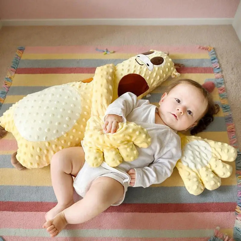 Baby Patter For Sleep 60cm Baby Startle Prevention Sleep Aid Companion Automatic Palm Patting Sleeping Pillow Soothing Toys 250407