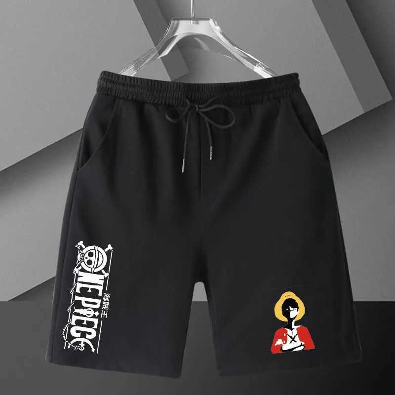 Summer New One Piece Pure Cotton Shorts Luffy Anime Merchandise unisex student casual pantsXJ250407