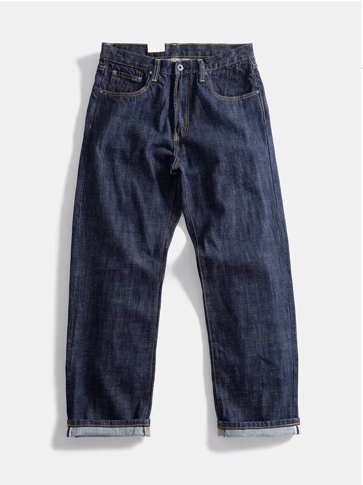 16oz heavy-duty red -selling denim mens jeans high-quality loose straight pants one wash autumn casual 100% cotton Y2K 502 250401