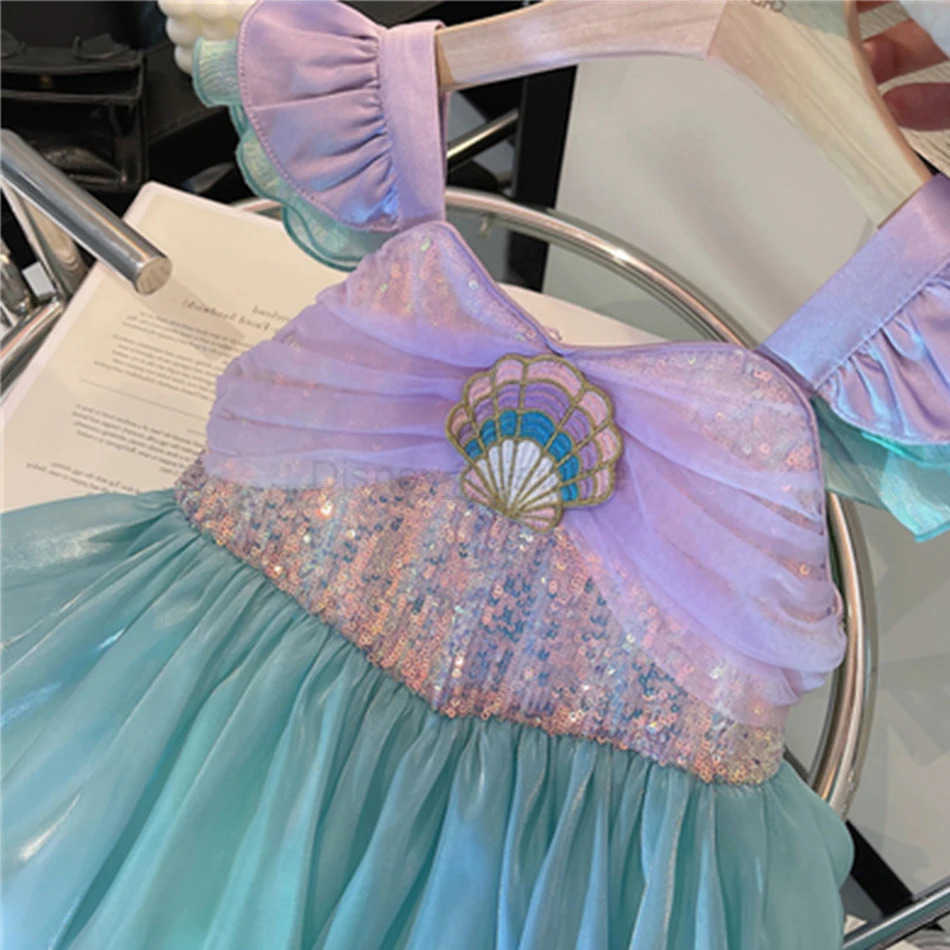 Disney Little Mermaid Princess Ariel costume childrens costume girl role-playing childrens carnival birthday party costume mermaid X250408