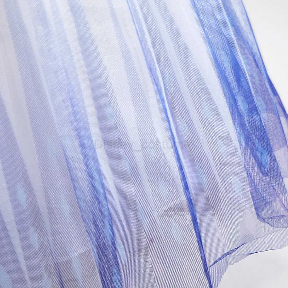 Disney Childrens Frozen Birthday Party Princess White Dress Elsa Sleeping Glitter Mesh Vest Role Playing Dress Carnival Girls Clothing X250408
