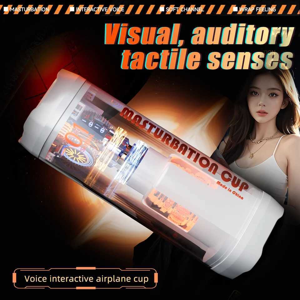 Male Masturbation Cup Sex Toy for Men Remote Hot Oral Sex Male Female Voice Pocket Pussy Adult Products for MenW250408