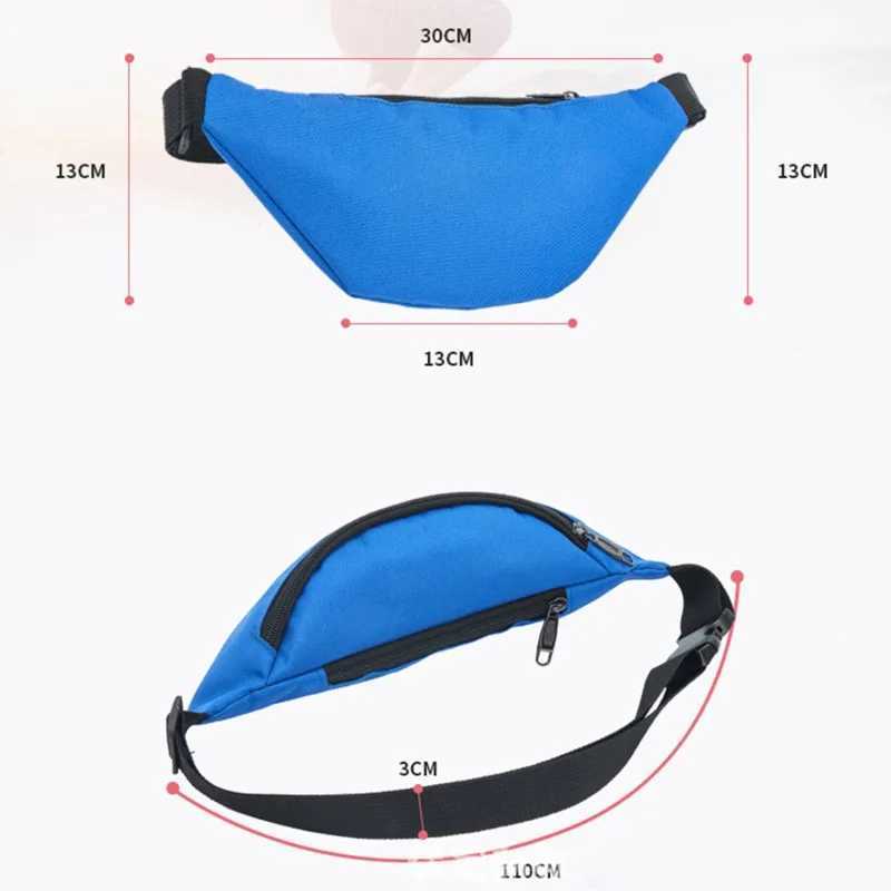 Mens waist belt bag womens Fanny waist bag waterproof running belly banana womens kangaroo hip sports waist bag Z250407