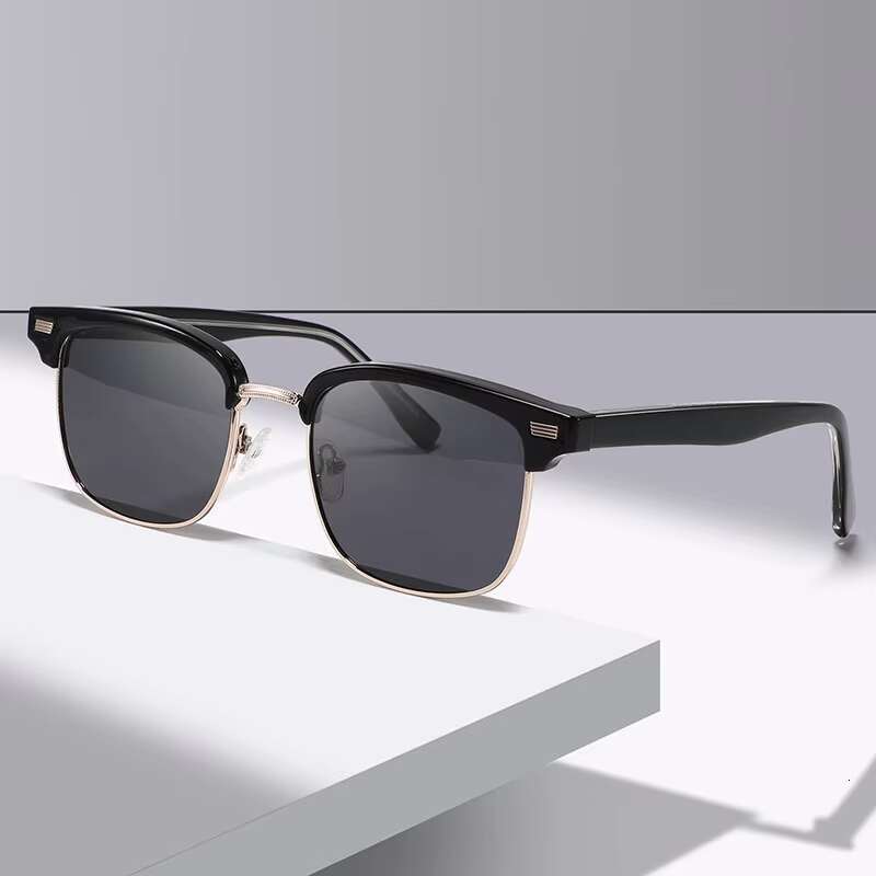 Comfortable New Design Tr90 Rice Nail Acetate Temple Men Women Shades Retro Sunglasses