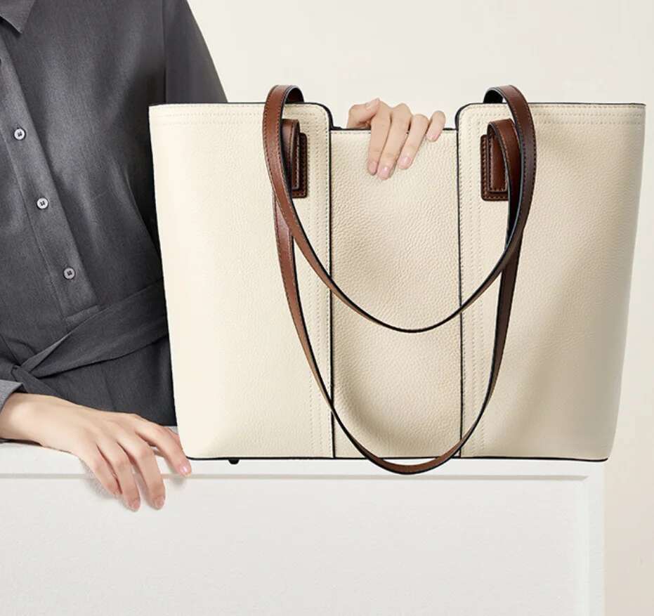 2025 New Designer Women Tote Large Capacity Commuter Handbag Mom Shoulder Shopping Genuine Leather Bag