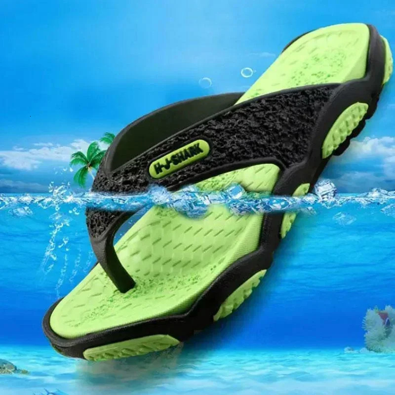 Mens Slippers Lightweight Sandals Summer Flip Flops Breathable Beach Shoes Sandals Men Flip Flops Breathable Men Slides 250408