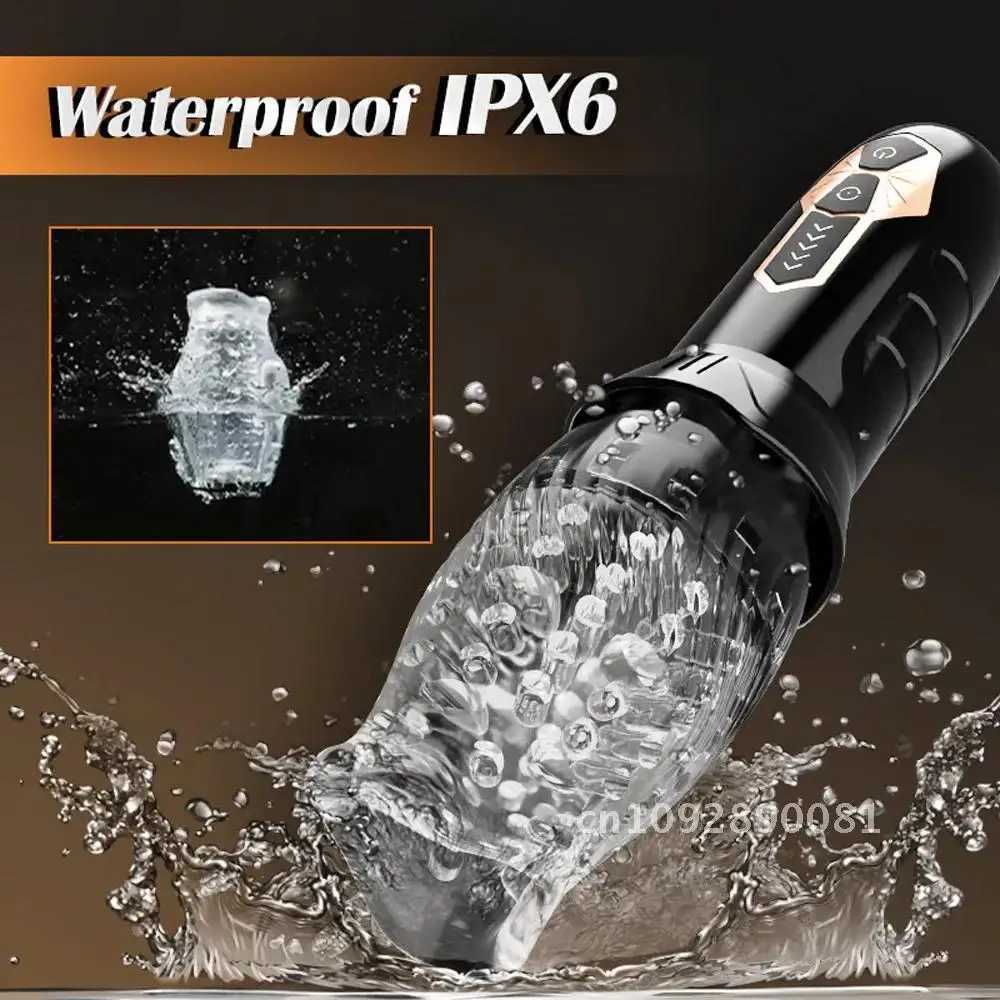 Male sex toy Mane Dildo electric piston rotation oral vaginal oral sex automatic suction cup real vibrator cup masturbation maleW250408
