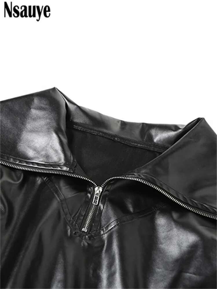 Nsauye Pullover Women Mini Skinny Y2k New Fashion Chic Cropped T Shirt Outfits Sexy Club Streetwear Jacket Tops 2024
