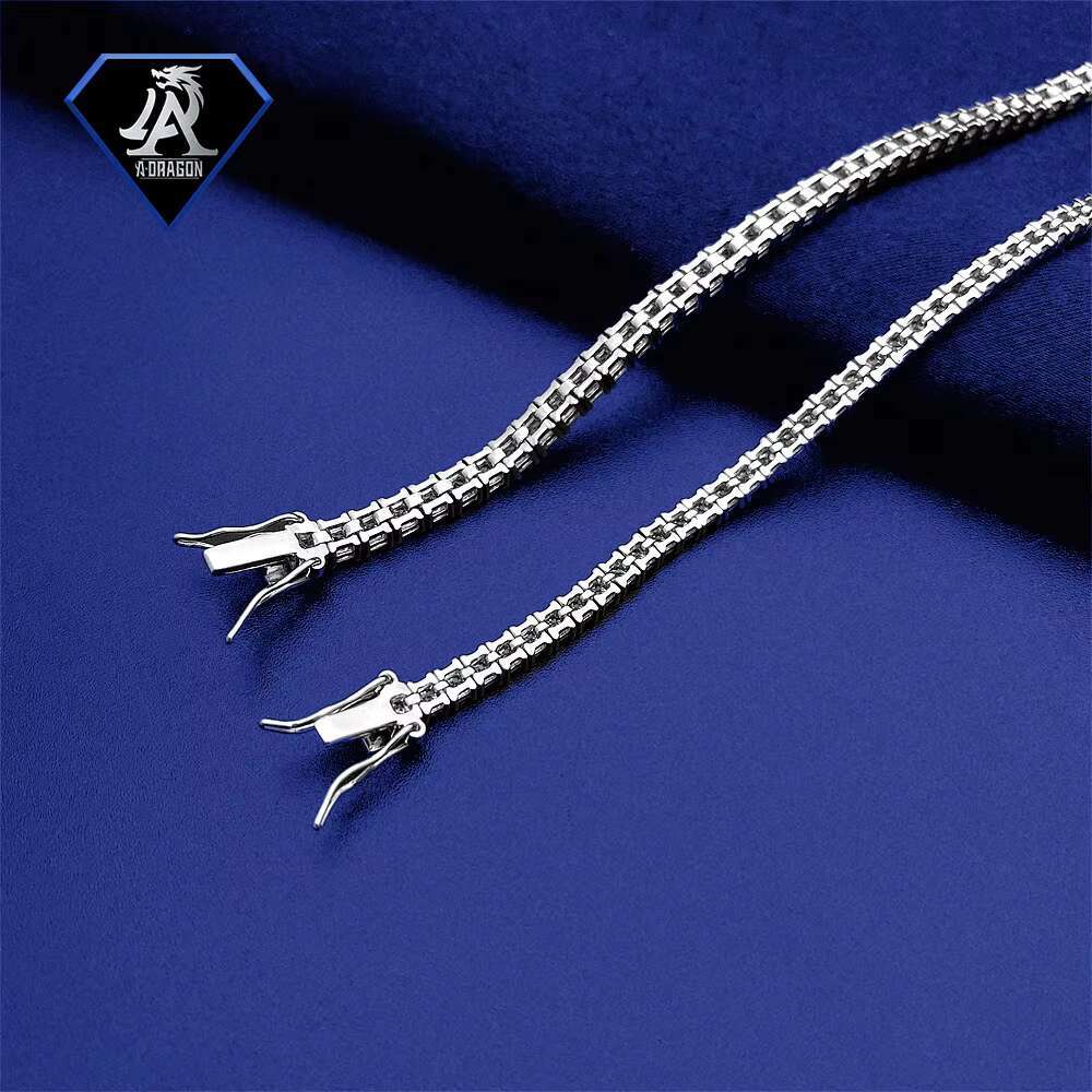 Sparkling VVS Moissanite Tennis Bracelet Gold-Plated 925 Silver Custom Engraved Luxury Jewelry Moissanite Tennis Bracelet