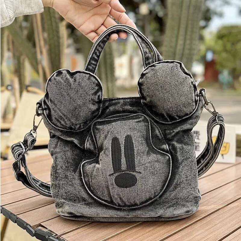 Unique Design Handbag New Washed Denim Tote Versatile Korean Version Vintage Large Capacity 2025 Shoulder Bag