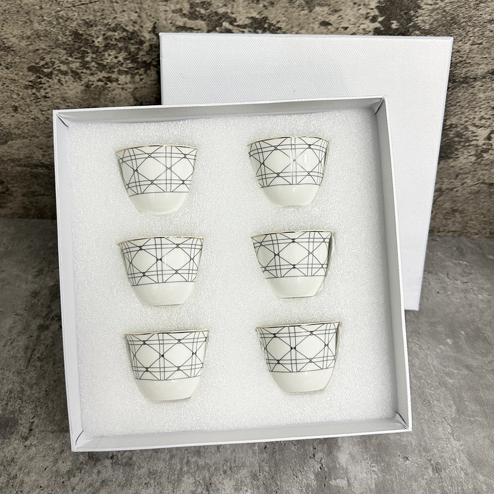 80ml Italian Espresso Cup Saucer Set Professional Contest Level Latte Coffee Mug Ceramic Thick ESPRESSO