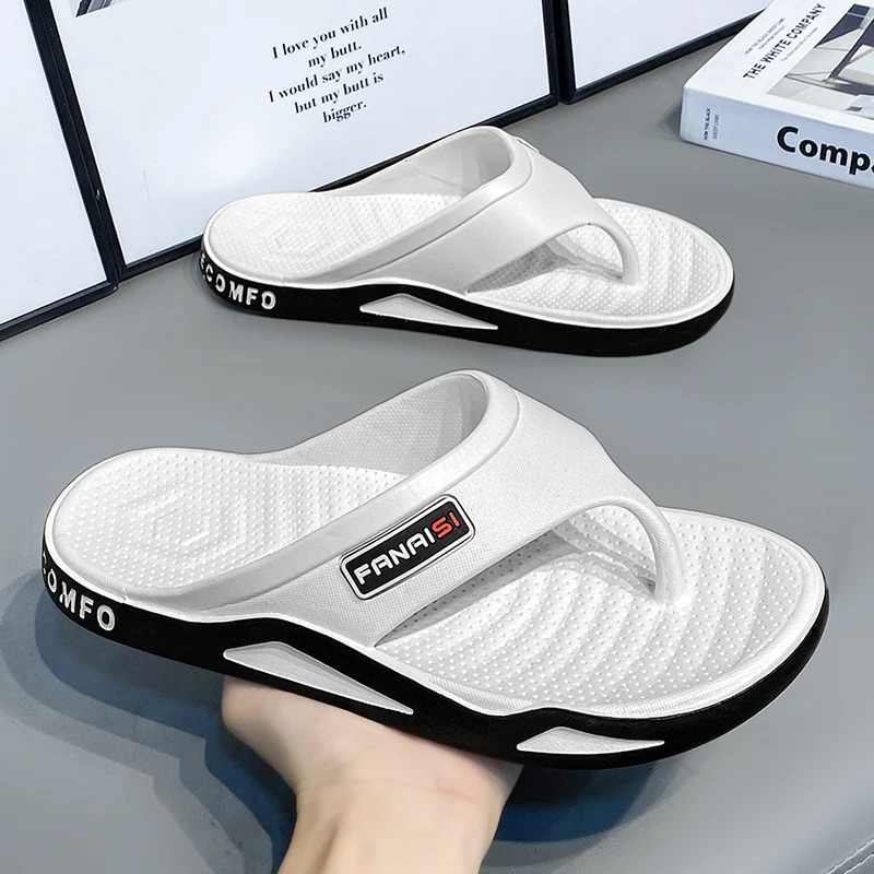 Summer Mens Flip-flops Sports Outdoor Fashion trend Comfortable Beach Sandals Men Casual Shoes House Flip Flops Home Shoes 250408