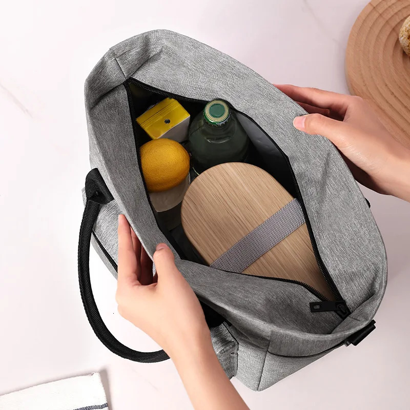 Portable insulated bag suitable for office workers used packaging lunch box bags with rice 250401