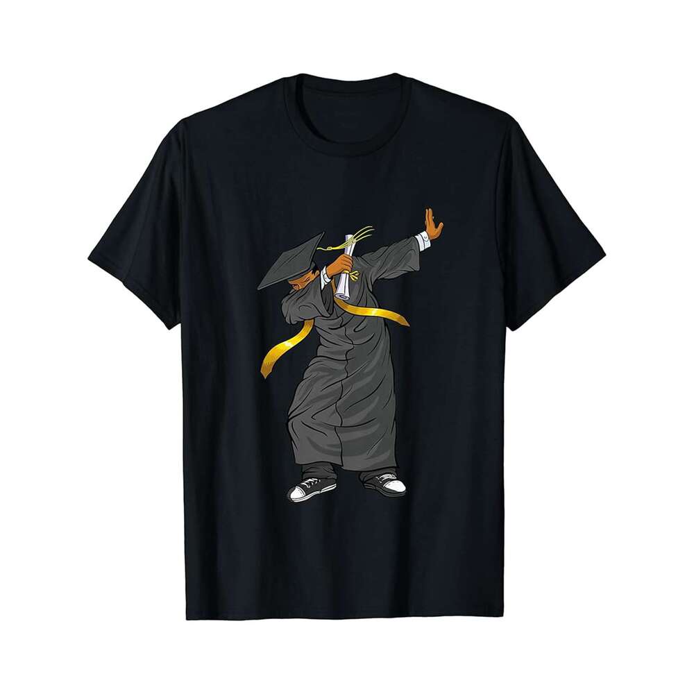 Designer T shirt Dabbing Graduation Class Of 2025 Gift Men Funny Graduation - 220g Tshits