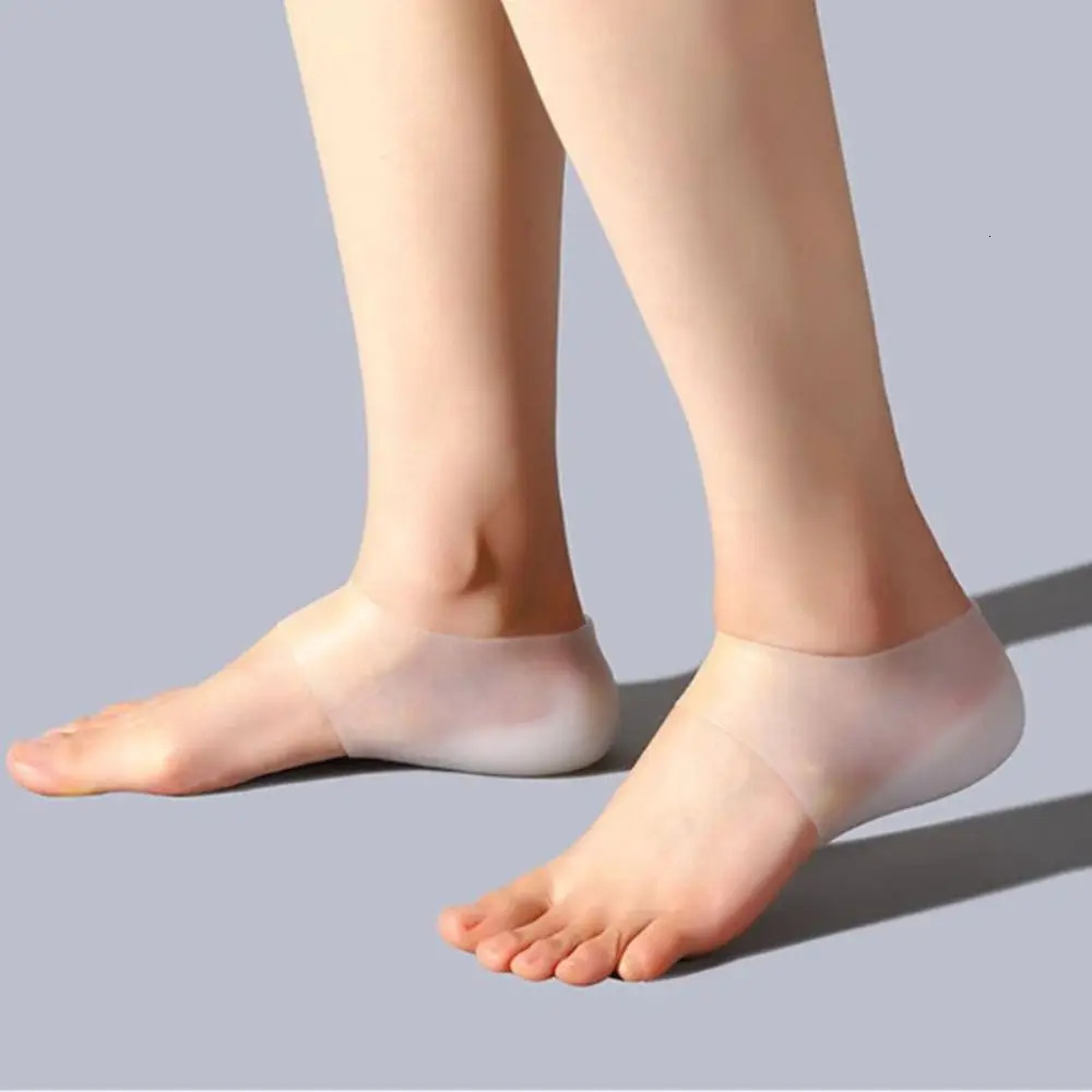 1Pair Invisible Height Increased Insole Silicone Heel Socks for Women Men insoles 2-6cm insoles for plantar fasciitis shoe sole 250408