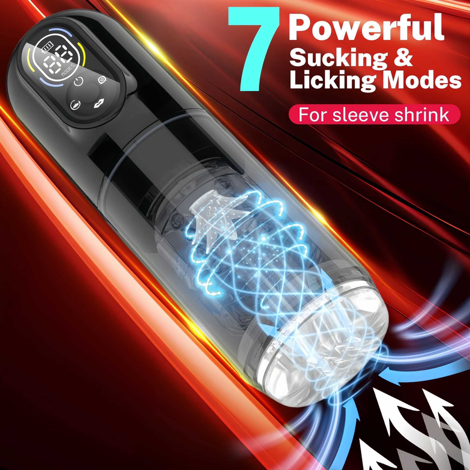 Automatic Male Masturbator Male Sex Toy Penis Pump Sucking Vibration Stimulation Function Pocket Vulvar Male StrokeW250408